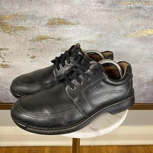 ECCO Biom 503104 Shoes Mens Size 8 Black Leather Derby Oxford Comfort Casual